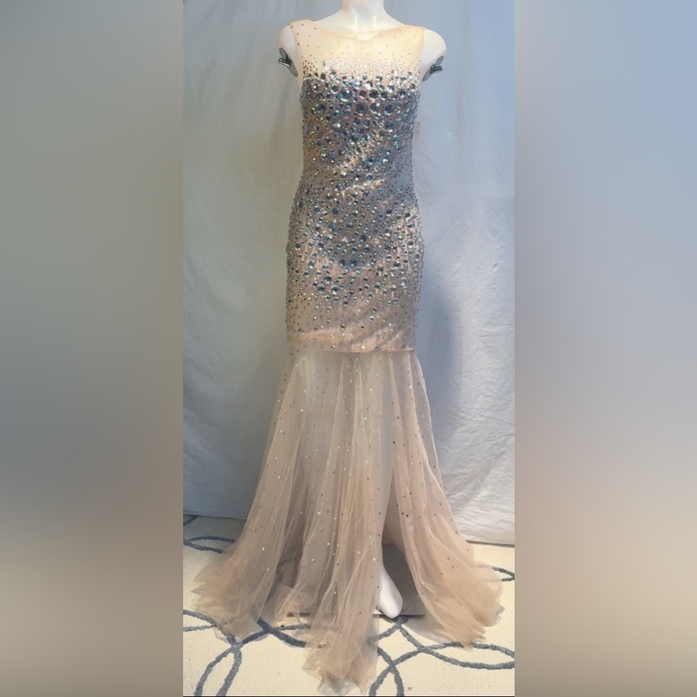 Stunning Sequined High-Low Dress